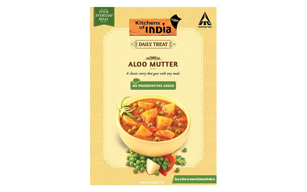 Kitchens Of India Aloo Mutter    Box  285 grams